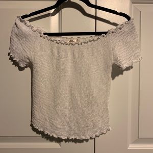 White off the shoulder t-shirt from Forever 21